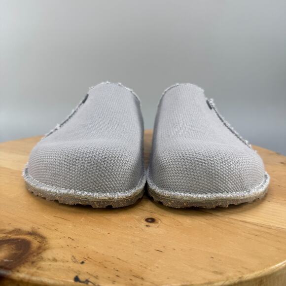 Birkenstock Zermatt Men's Size 11 (44) Canvas Upper Slip On Clog Shoes Grey NEW - Picture 2 of 9